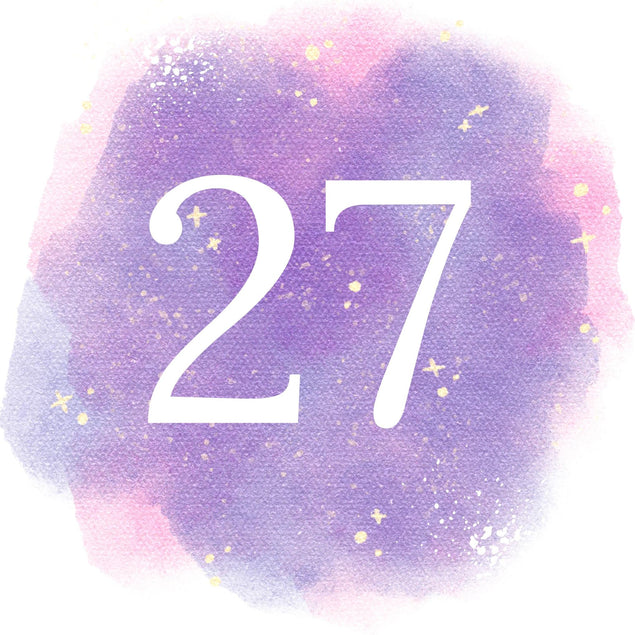 27th Birthday Purple Sky Confetti-exploding Greetings Card