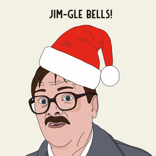 Jim-Gle Bells Friday Night Dinner Christmas Confetti-exploding Greetings Card