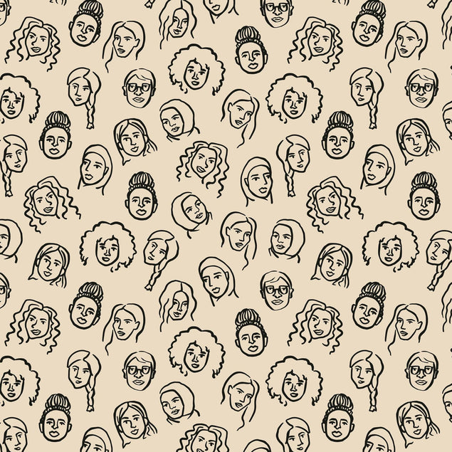 Women Collage Confetti-exploding Greetings Card