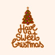 Have A Sweet Christmas - Christmas Tree Biscuit Confetti-exploding Greetings Card