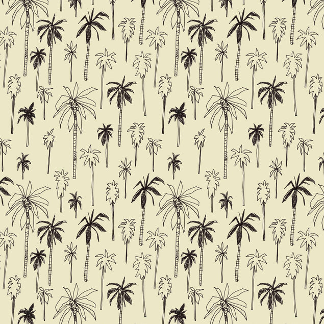 White Palm Tree Confetti-exploding Greetings Card