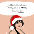 Nessa from Gavin and Stacey, Barry Island, Welsh, Funny British Comedy, Christmas , For her, For him, For friends, For Christmas Confetti-exploding Greetings Card