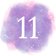 11th Birthday Purple Sky Confetti-exploding Greetings Card