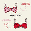 Funny Support Bras Confetti-exploding Greetings Card