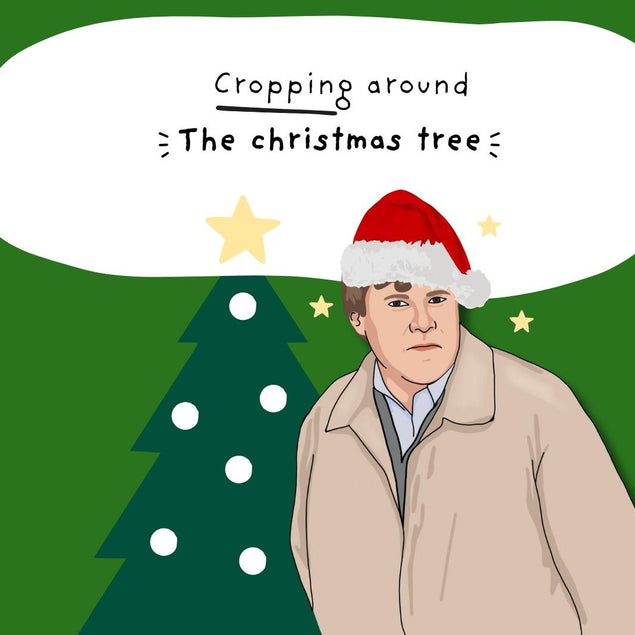 Cropping Around The Christmas Tree - Coronation Street Christmas Confetti-exploding Greetings Card