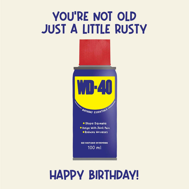 Just A Little Rusty Birthday Confetti-exploding Greetings Card