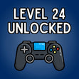 Level 24 Unlocked - 24th Birthday For Gamers Confetti-exploding Greetings Card