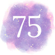 75th Birthday Purple Sky Confetti-exploding Greetings Card