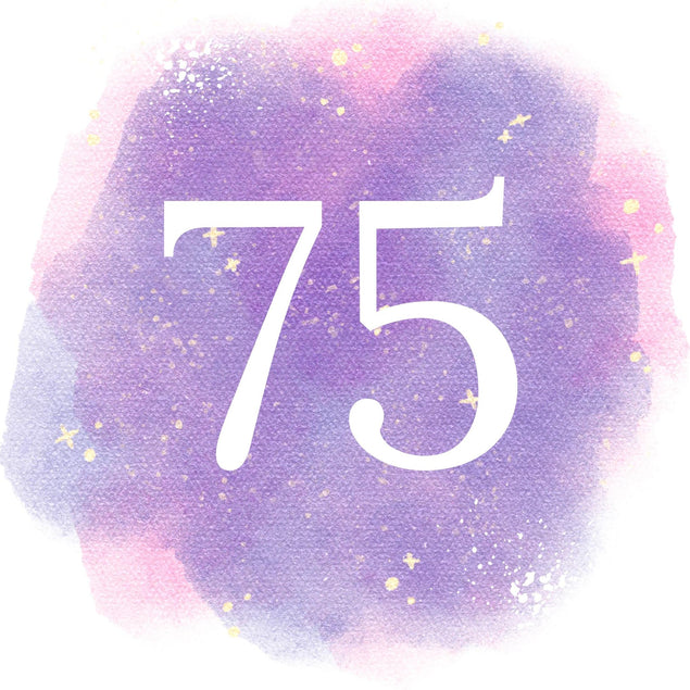75th Birthday Purple Sky Confetti-exploding Greetings Card