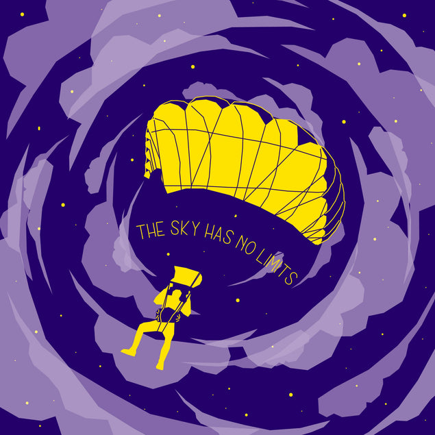 The Sky Has No Limits Skydiving Confetti-exploding Greetings Card