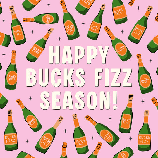 Happy Bucks Fizz Season! Funny Christmas Confetti-exploding Greetings Card