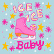 Ice Ice Baby - Ice Skating Confetti-exploding Greetings Card