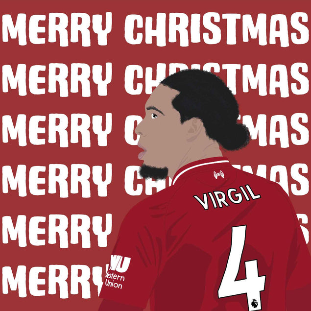 LFC Virgil Christmas Confetti-exploding Greetings Card