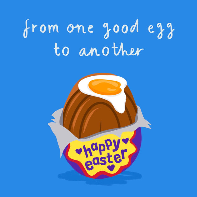 From One Good Egg To Another Funny Easter Confetti-exploding Greetings Card