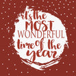 Most Wonderful Time Of The Year Christmas Confetti-exploding Greetings Card