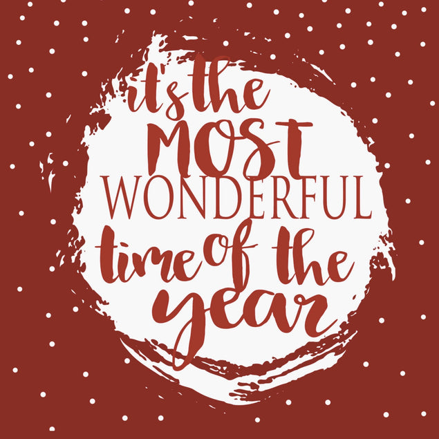 Most Wonderful Time Of The Year Christmas Confetti-exploding Greetings Card