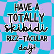 Skibidi Rizz birthday card - Vibrant Skibidi Rizz Birthday – Trendy TikTok Inspired! Confetti-exploding Greetings Card