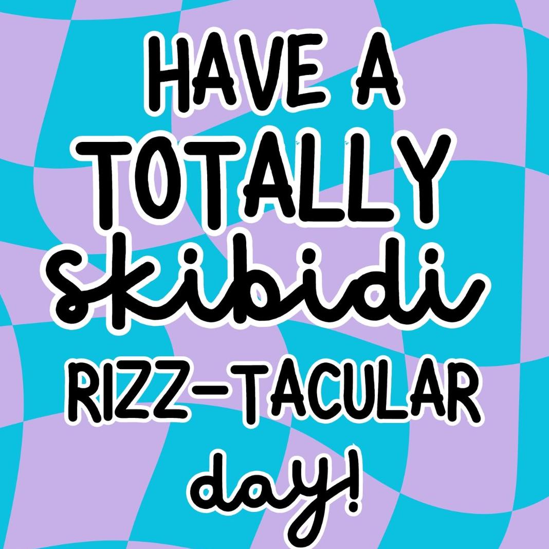 Skibidi Rizz birthday card - Vibrant Skibidi Rizz Birthday β Trendy Ti ...