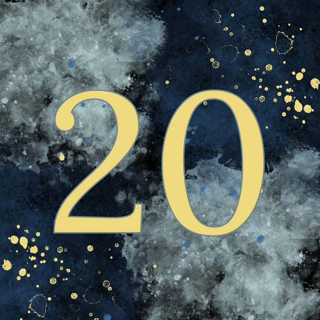 20th Birthday Abstract Design Confetti-exploding Greetings Card