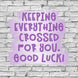 Keeping Everything Crossed For You Confetti-exploding Greetings Card