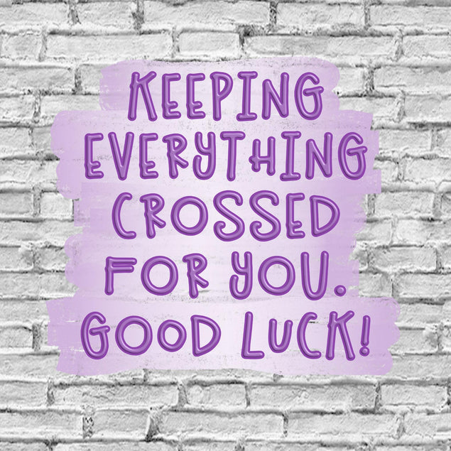 Keeping Everything Crossed For You Confetti-exploding Greetings Card
