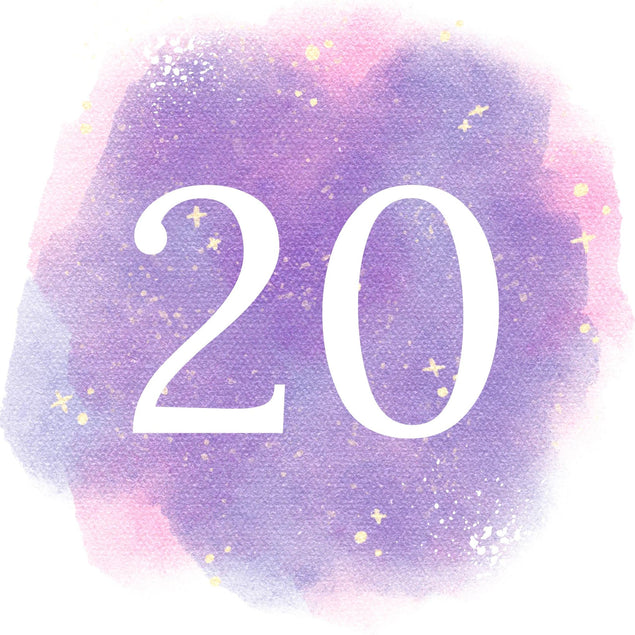 20th Birthday Purple Sky Confetti-exploding Greetings Card