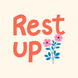Rest Up Get Well Soon Orange Confetti-exploding Greetings Card