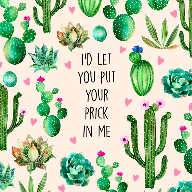 I'd Let You Put Your Prick In Me Confetti-exploding Greetings Card