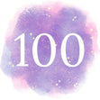 100th Birthday Purple Sky Confetti-exploding Greetings Card