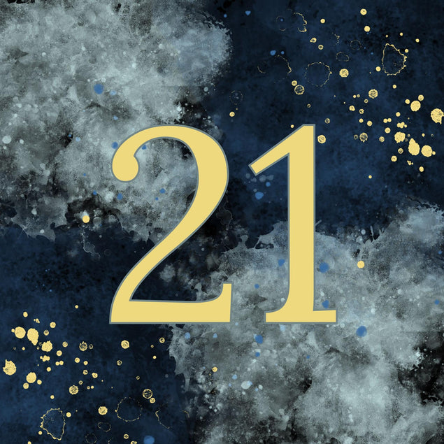 21st Birthday Abstract Design Confetti-exploding Greetings Card