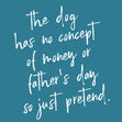 Funny Dog Dad Father's Day Confetti-exploding Greetings Card