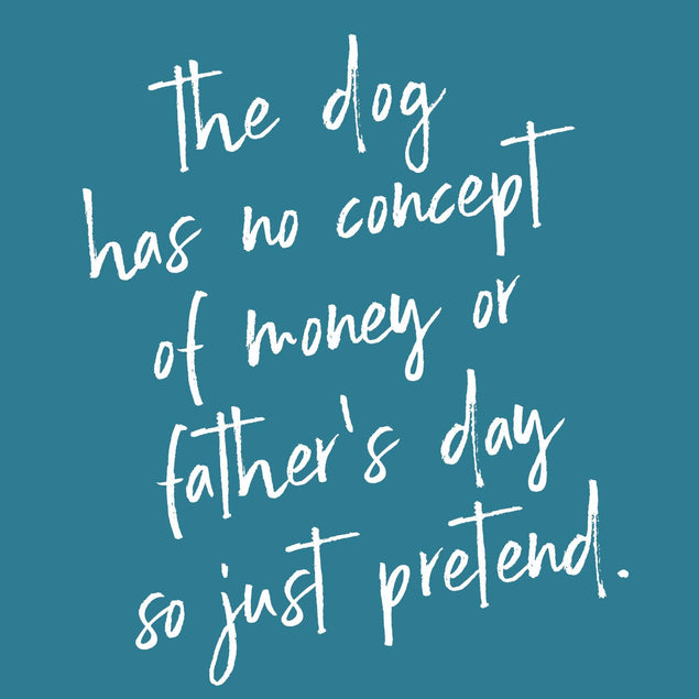 Funny Dog Dad Father's Day Confetti-exploding Greetings Card