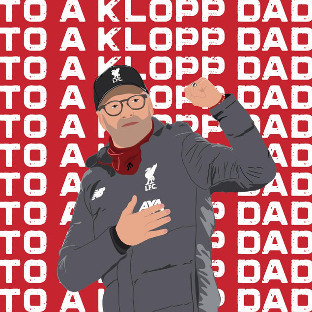 LFC Klopp Father's Day Confetti-exploding Greetings Card