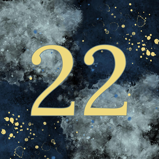 22nd Birthday Abstract Design Confetti-exploding Greetings Card