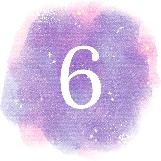 6th Birthday Purple Sky Confetti-exploding Greetings Card