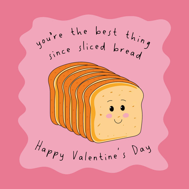 You're The Best Thing Since Sliced Bread Funny Valentine's Day Confetti-exploding Greetings Card