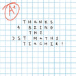 Thanks For Being The Best Maths Teacher Confetti-exploding Greetings Card