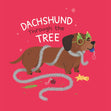 Dachshund Through The Tree Christmas Confetti-exploding Greetings Card