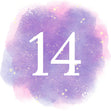 14th Birthday Purple Sky Confetti-exploding Greetings Card