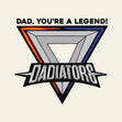 Dad, You're A Legend Funny Dadiators Confetti-exploding Greetings Card