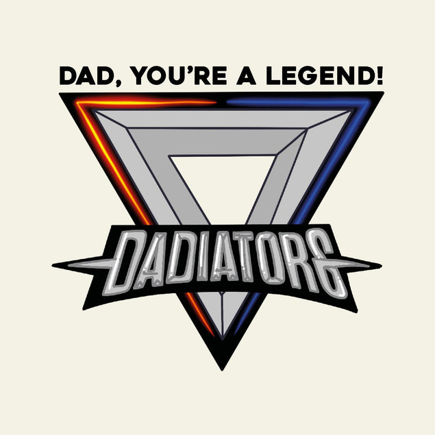 Dad, You're A Legend Funny Dadiators Confetti-exploding Greetings Card