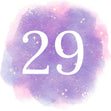 29th Birthday Purple Sky Confetti-exploding Greetings Card