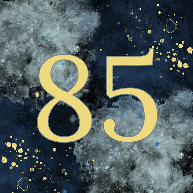 85th Birthday Abstract Design Confetti-exploding Greetings Card