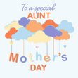 Special Aunt Mother's Day Confetti-exploding Greetings Card
