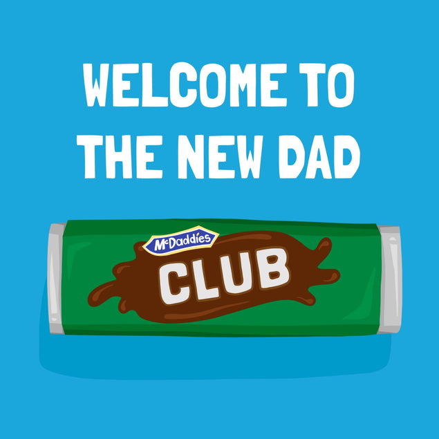Welcome To The McDaddies Club New Dad Confetti-exploding Greetings Card