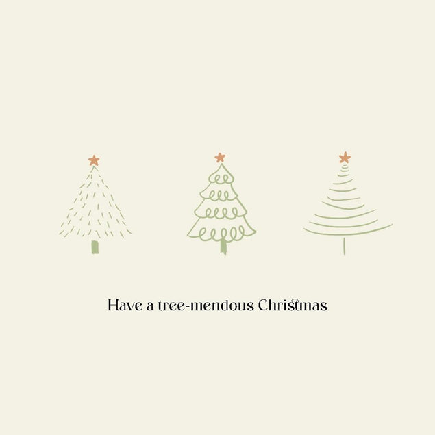 Have A Tree-mendous Christmas Confetti-exploding Greetings Card
