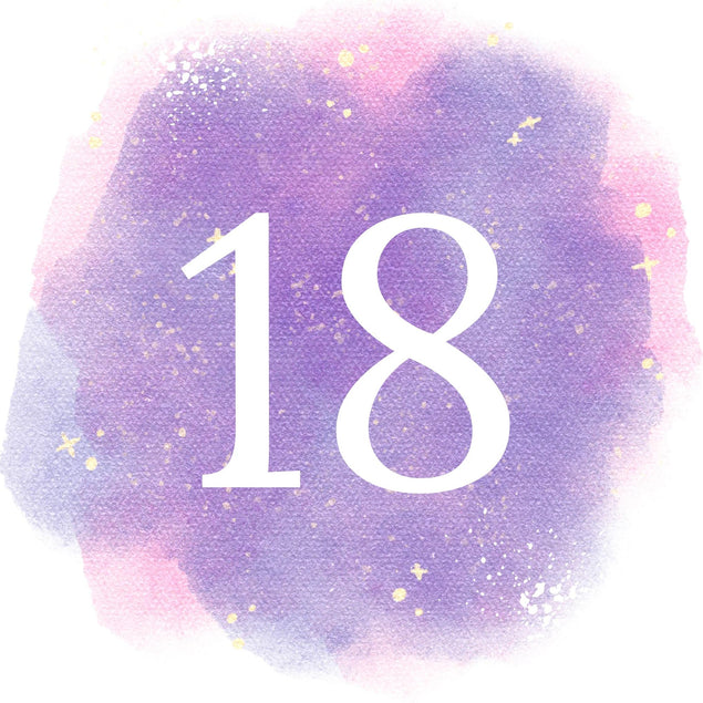 18th Birthday Purple Sky Confetti-exploding Greetings Card