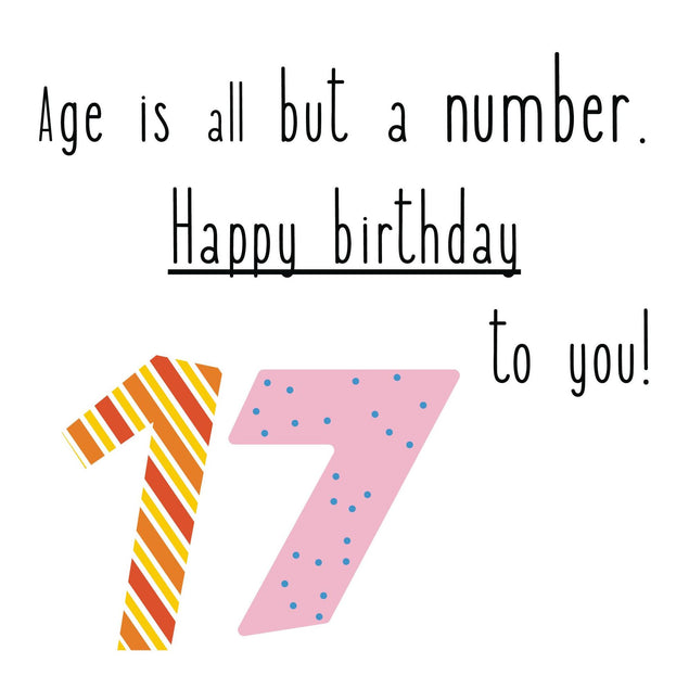 Happy 17th Birthday To You! Confetti-exploding Greetings Card