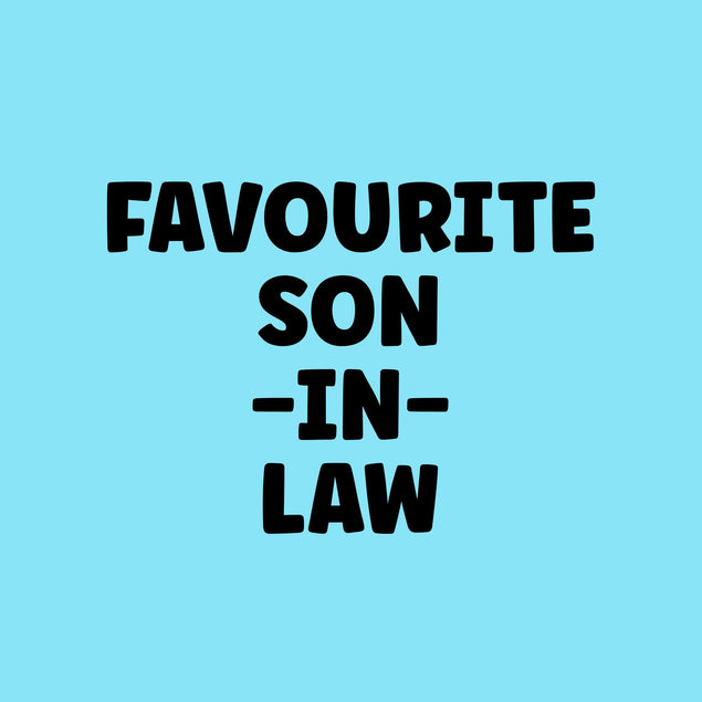 Favourite Son-in-Law Blue Birthday Confetti-exploding Greetings Card