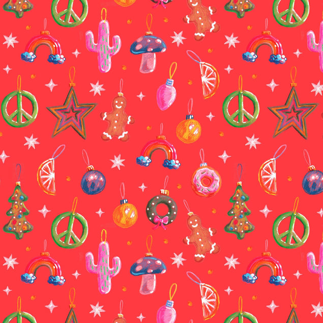 Christmas Tree Decorations Confetti-exploding Greetings Card